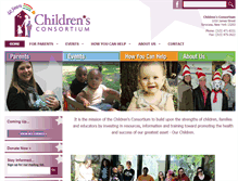 Tablet Screenshot of childrensconsortium.org